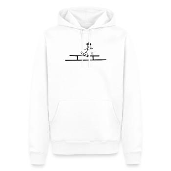 Skateboard Grind Rail Shaka Cool Hip Hop - Männer Premium Bio Hoodie - Weiß - Vorne - Nico (187cm)