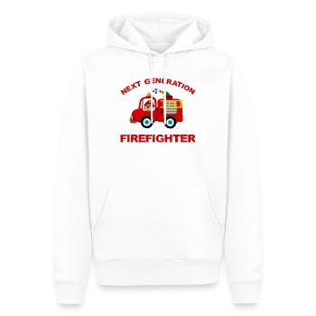 Fire truck fire truck firefighter firetruck - Men’s Premium Organic Hoodie - white - Front - Nico (187cm)