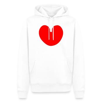 water leaf multi-leaf - Men’s Premium Organic Hoodie - white - Front - Nico (187cm)