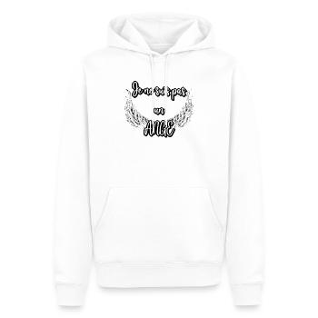 I'm Not an Angel — White Wings - Men’s Premium Organic Hoodie - white - Front - Nico (187cm)