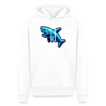Hai - Männer Premium Bio Hoodie - Weiß - Vorne - Nico (187cm)