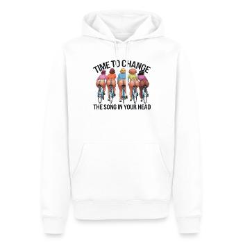 Radsport-Königinnen - Männer Premium Bio Hoodie - Weiß - Vorne - Nico (187cm)