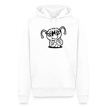 Lunettes de soleil Caterpillar Middle Finger Insult Hole - Sweat à capuche Premium bio Homme - blanc - Devant - Nico (187cm)