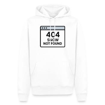 404 Schnee Nicht Gefunden - Männer Premium Bio Hoodie - Weiß - Vorne - Nico (187cm)