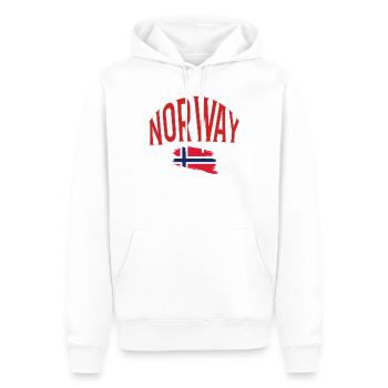 Norway - Männer Premium Bio Hoodie - Weiß - Vorne - Nico (187cm)