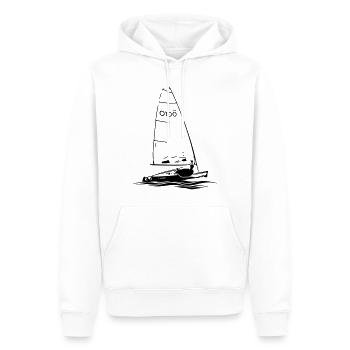 RS aero Segeljolle Segelboot Regatta Segeln Sport - Männer Premium Bio Hoodie - Weiß - Vorne - Nico (187cm)