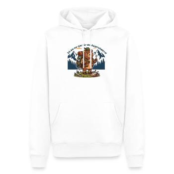 Kaiserschmarrn Wanderbär - Lustiges Wandershirt - Männer Premium Bio Hoodie - Weiß - Vorne - Nico (187cm)
