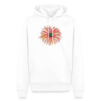 Flower Flowers Garden Flora Nature - Men’s Premium Organic Hoodie - white - Front - Nico (187cm)