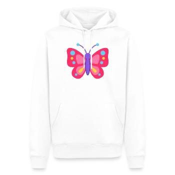Rêve de papillon coloré - Sweat à capuche Premium bio Homme - blanc - Devant - Nico (187cm)