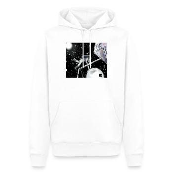 Space Explorer im Orbit - Männer Premium Bio Hoodie - Weiß - Vorne - Nico (187cm)