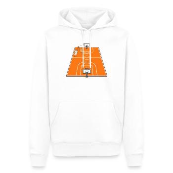 Basketballmatch Hund und Capybara - Männer Premium Bio Hoodie - Weiß - Vorne - Nico (187cm)