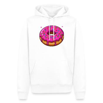 A hole full of happiness - Men’s Premium Organic Hoodie - white - Front - Nico (187cm)