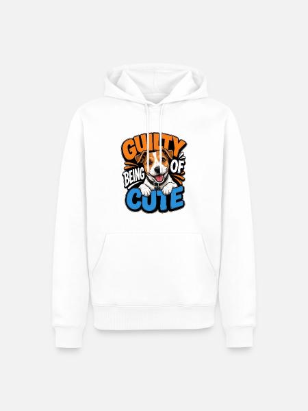 Jack Russell Terrier - Männer Premium Bio Hoodie - Weiß