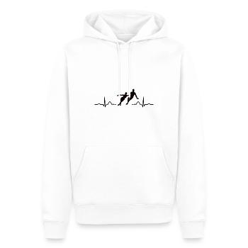 Patinage artistique Patinage sur glace Patinage artistique - Sweat à capuche Premium bio Homme - blanc - Devant - Nico (187cm)