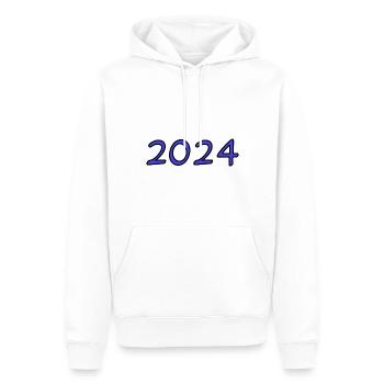 WEIHNACHTEN. FROHE WEIHNACHTEN. FROHE WEIHNACHTEN. NEUJAHRSTAG - Männer Premium Bio Hoodie - Weiß - Vorne - Nico (187cm)