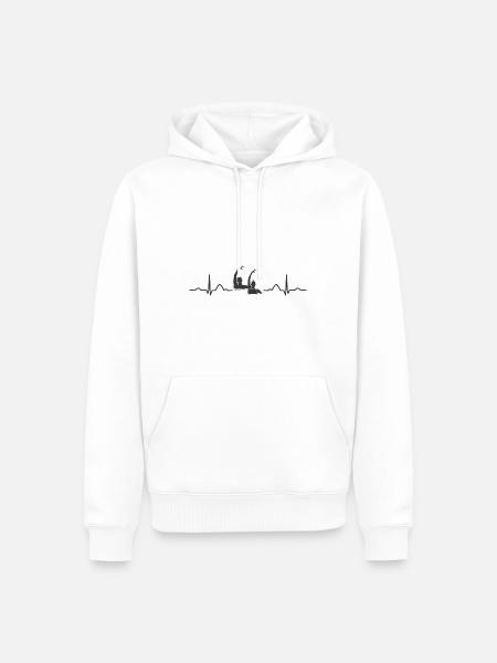 Synchronschwimmen Team Artistic Swim - Männer Premium Bio Hoodie - Weiß