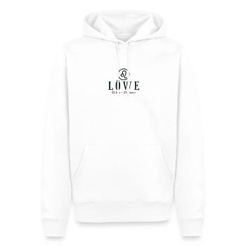 Sternzeichen Löwe - Tierkreiszeichen - Geburtstag - Männer Premium Bio Hoodie - Weiß - Vorne - Nico (187cm)