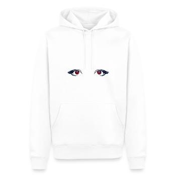 Eyes Augen - Männer Premium Bio Hoodie - Weiß - Vorne - Nico (187cm)