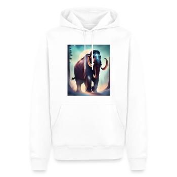 Mammouth majestueux - Sweat à capuche Premium bio Homme - blanc - Devant - Nico (187cm)