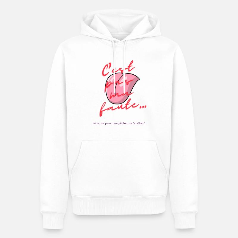 C'est pas ma faute - Sweat à capuche Premium bio Homme - blanc