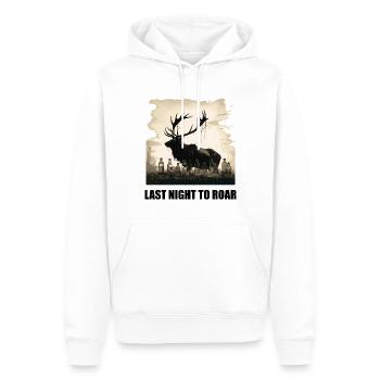 Hier soir en liberté - Sweat à capuche Premium bio Homme - blanc - Devant - Nico (187cm)