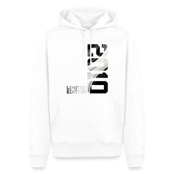 16. GEBURTSTAG LIMITED EDITION 2010 - Männer Premium Bio Hoodie - Weiß - Vorne - Nico (187cm)