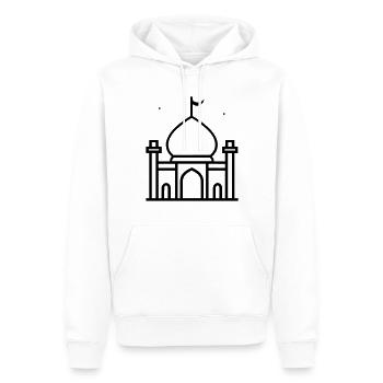 Moschee - Männer Premium Bio Hoodie - Weiß - Vorne - Nico (187cm)