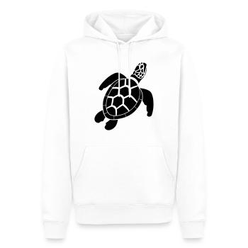 tortue - Sweat à capuche Premium bio Homme - blanc - Devant - Nico (187cm)