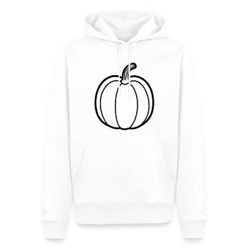 citrouille - Sweat à capuche Premium bio Homme - blanc - Devant - Nico (187cm)