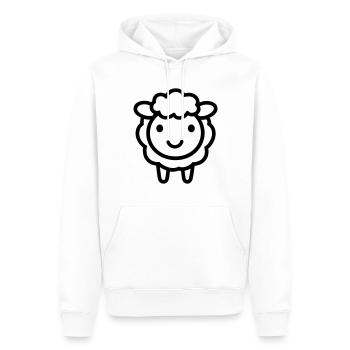Schaf - Männer Premium Bio Hoodie - Weiß - Vorne - Nico (187cm)