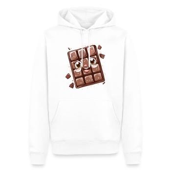 Conception de bandes dessinées au chocolat - Sweat à capuche Premium bio Homme - blanc - Devant - Nico (187cm)