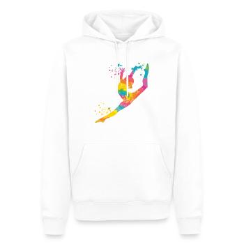 Gymnastin Mit Floor Rhythmische Gymnastik - Männer Premium Bio Hoodie - Weiß - Vorne - Nico (187cm)