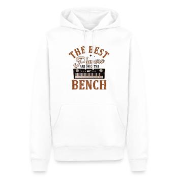 Les meilleurs joueurs Pianiste Pianiste - Sweat à capuche Premium bio Homme - blanc - Devant - Nico (187cm)
