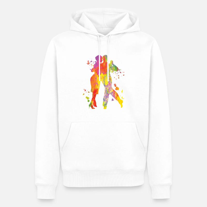 Tango Argentin Danse Milonga Vals - Sweat à capuche Premium bio Homme - blanc