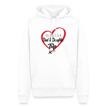 Oh Sip C’est Un Voyage Papa Et Fille - Sweat à capuche Premium bio Homme - blanc - Devant - Nico (187cm)