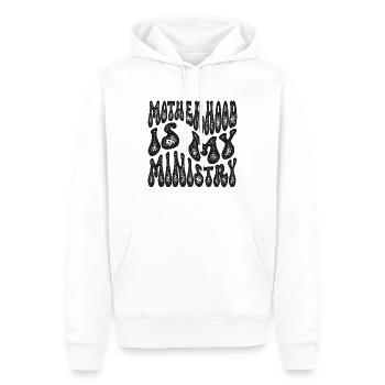 La maternité est mon ministère - Sweat à capuche Premium bio Homme - blanc - Devant - Nico (187cm)