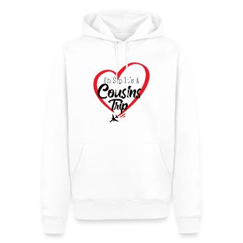 Cousin Weekend Oh Sip Its A Cousin Trip - Sweat à capuche Premium bio Homme - blanc - Devant - Nico (187cm)