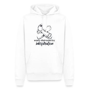Poetry Slam Tintenspiration Slam-poesie - Männer Premium Bio Hoodie - Weiß - Vorne - Nico (187cm)