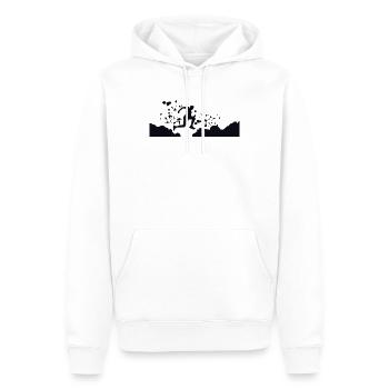 Trail Runner Cross Trail Bergläufer - Männer Premium Bio Hoodie - Weiß - Vorne - Nico (187cm)