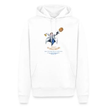 Superheld Superhelden Vatertag Bonuspapa bayrisch - Männer Premium Bio Hoodie - Weiß - Vorne - Nico (187cm)