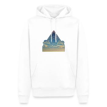 B25 Stellar Affiche - Sweat à capuche Premium bio Homme - blanc - Devant - Nico (187cm)