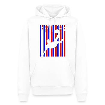 Fußballspieler Frankreich Weltmeisterschaft - Männer Premium Bio Hoodie - Weiß - Vorne - Nico (187cm)