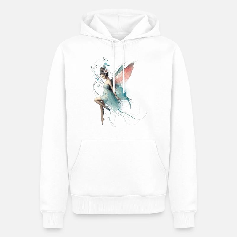 Fée fée monde cadeau - Sweat à capuche Premium bio Homme - blanc