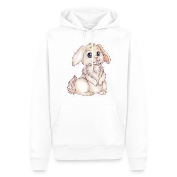 Niedlicher Hase süßes Kaninchen perfekt für Ostern - Männer Premium Bio Hoodie - Weiß - Vorne - Nico (187cm)