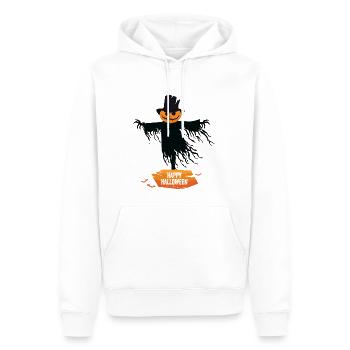 Halloween - Sweat à capuche Premium bio Homme - blanc - Devant - Nico (187cm)