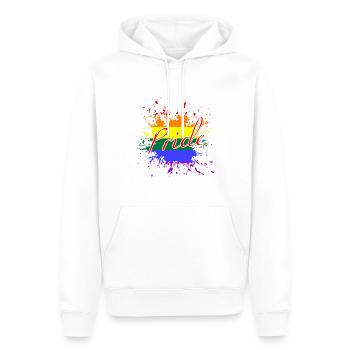 LGBTQ Pride - Männer Premium Bio Hoodie - Weiß - Vorne - Nico (187cm)