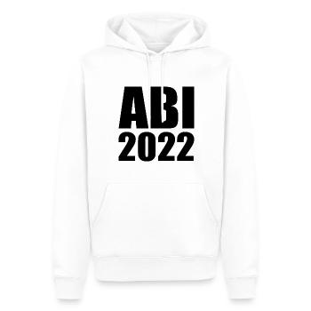 Abi 2022 - Männer Premium Bio Hoodie - Weiß - Vorne - Nico (187cm)