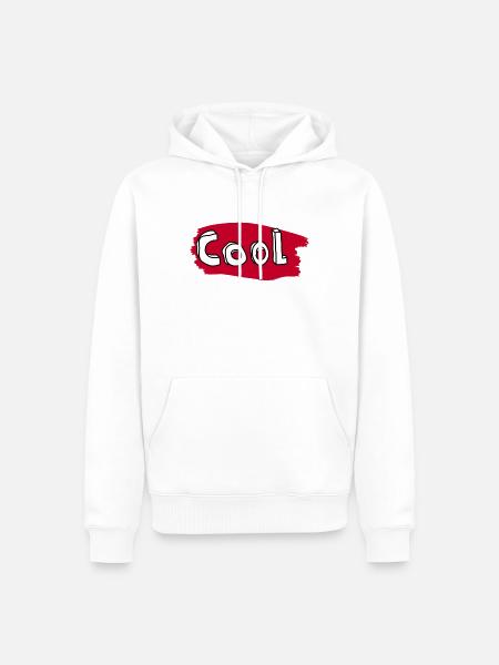cool - Männer Premium Bio Hoodie - Weiß