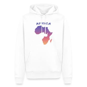 Africa - Männer Premium Bio Hoodie - Weiß - Vorne - Nico (187cm)