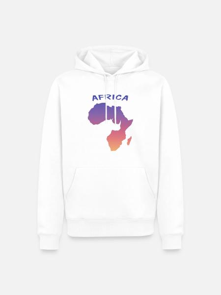 Africa - Männer Premium Bio Hoodie - Weiß